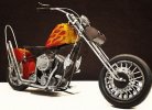 Red Large Scale Tinplate 1949 Harley Davidson Panhead Model