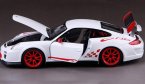 White 1:18 Scale Bburago Diecast Porsche 911 GT3 RS Model