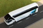 White-Blue 1:87 Scale Neoplan Starliner 2 Pinno Tour Bus Model