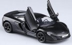 Matte Black 1:36 Scale Diecast McLaren 650S Car Toy