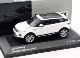 White 1:43 WhiteBox Diecast 2011 Land Rover Evoque Coupe Model