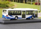 1:64 Scale White-Blue Diecast Volvo B7RLE City Bus Model