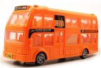 Large Scale Blue Kids Plastics Electric Double Decker Bus Toy