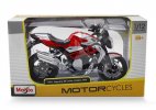 Red-Silver 1:12 MaiSto Diecast MV Agusta Brutale 1090 RR Model