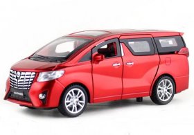 Kids Black / White / Red 1:32 Diecast Toyota Alphard MPV Toy