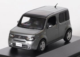 Gray 1:43 Scale Diecast Nissan Cube Toy