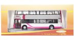 1:76 Scale White-Pink CMNL Alexander Double Decker Bus Model