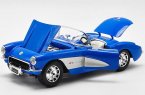 1:18 Scale Maisto Blue Diecast 1957 Chevrolet Corvette Model