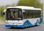 1:43 Scale White-Blue Diecast Sunwin Shanghai City Bus Model