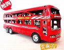 Large Scale Kids Red / Blue Double Decker City Bus Toy