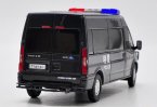 GCD 1:64 Scale Police Black Diecast Ford Transit Model