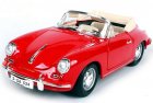 Red / Blue 1:18 Diecast 1961 Porsche 356B Cabriolet Model