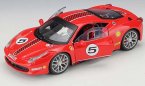 1:24 Scale Red Bburago Diecast Ferrari 458 Challenge Model