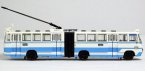 Blue 1:76 NO. 27 ShangHai SK561GF Diecast Trolley Bus Model