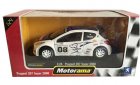 1:24 Scale White Diecast PEUGEOT 207 Super 2000 Model