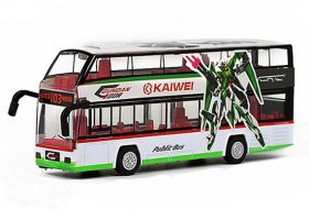 Red / Blue / Green Kids NO.103 Die-Cast Double Decker Bus Toy