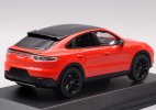 White / Orange 1:43 Scale Diecast Porsche Cayenne S Coupe Model