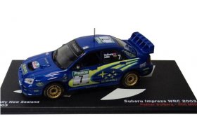 1:43 Scale Blue IXO 2003 WRC Diecast Subaru IMPREZA Model