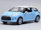 Red / Blue Welly 1:24 Scale Diecast 2010 Citroen DS3 Model