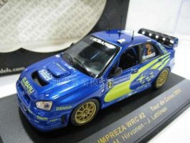 1:43 Blue NO.2 IXO Diecast Subaru Impreza WRC 2004 Car Model