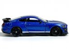 1:64 Scale Blue Diecast 2020 Ford Mustang Shelby GT500 Model