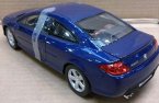 1:18 Scale Blue NOREV Diecast 2005 Peugeot 407 Coupe Model