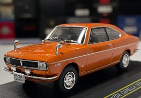 FIRST 1:43 Scale White / Orange Diecast 1970 Mazda Capella Model