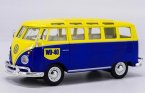 1:24 Scale Blue-Yellow Maisto Diecast VW T1 Bus Model