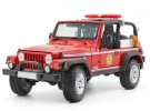 1:18 Red / Yellow Maisto Diecast Jeep Wrangler Rubicon Model