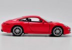 Kids 1:36 Scale Welly Red Diecast Porsche 911 Carrera S Toy