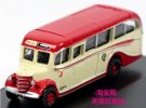 Mini Scale White-Red Oxford Die-Cast Bedford OB Bus Model
