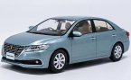 White / Blue 1:30 Scale Diecast Toyota Premio Model