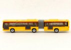 Kids Yellow / Blue Diecast Articulated Bus Toy