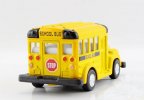 Mini Scale Yellow / Red Kids School Bus Toy