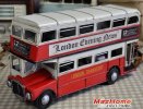 Medium Scale Red 1905 London Evening News Double Decker Bus