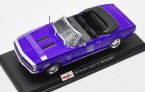 Purple Diecast 1967 Chevrolet Camaro SS 396 Convertible Model