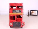 Large Scale Red Tinplate 1905 London Evening News Bus Model