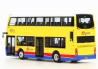 Yellow 1:76 NO.6 Diecast ADL Enviro 400 Double Decker Bus Model