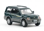 Silver /Green /Brown 1:64 Scale Diecast Mitsubishi Pajero Model