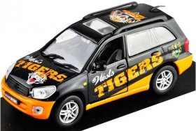 Black-Orange Diecast Toyota RAV4 Model