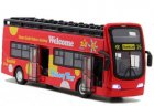 Kids 1:32 Red / Yellow / Green Sightseeing Double Decker Bus Toy