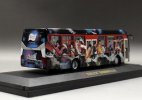 Black 1:64 Yili Milk Ad Die-Cast 2008 BeiJing Olympic Bus Model