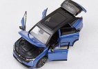 1:32 Scale Silver / Blue Diecast 2023 Geely Boyue L SUV Model