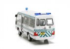 White HK St . Johns Ambulance Toyota Coaster Diecast Coach Bus