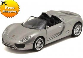 1:32 Scale Kids Silver / Blue / Red Diecast Porsche 918 Spyder