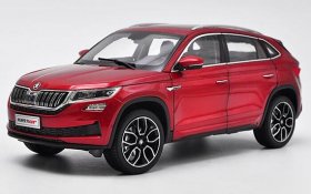 1:18 Scale Red / Black Diecast Skoda Kodiaq GT Model