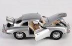 1:18 Silver Bburago Diecast 1961 Porsche 356B Coupe Model