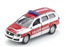 Red Mini Scale SIKU 1464 Diecast VW Passat Fire Fighting Car Toy