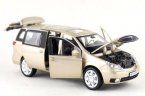 Kids 1:32 Blue / White / Golden Diecast Buick GL8 MPV Toy