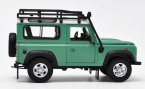 White / Green 1:24 Welly Diecast Land Rover Defender Model